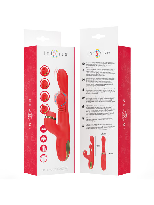 ESTIMULADOR CLÍTORIS KATY 4 CABEZALES INTERCAMBIABLES DE LA MARCA INTENSE FUN