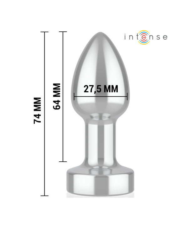 PLUG ANAL METAL VIBRADOR CONTROL REMOTO ALUMINIO DE LA MARCA INTENSE ANAL TOYS