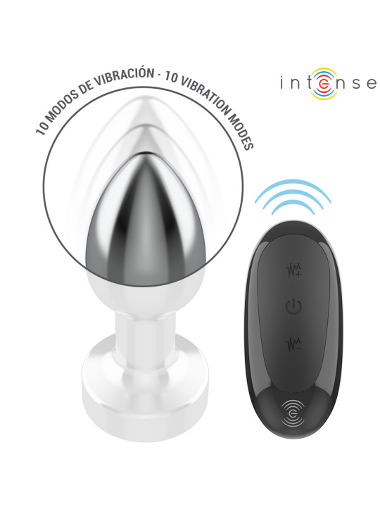 PLUG ANAL METAL VIBRADOR CONTROL REMOTO ALUMINIO DE LA MARCA INTENSE ANAL TOYS