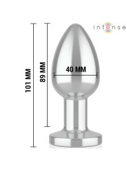 PLUG ANAL VIBRADOR ALUMINIO 10 MODOS CONTROL REMOTO DE LA MARCA INTENSE ANAL TOYS