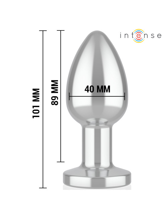 PLUG ANAL VIBRADOR ALUMINIO 10 MODOS CONTROL REMOTO DE LA MARCA INTENSE ANAL TOYS