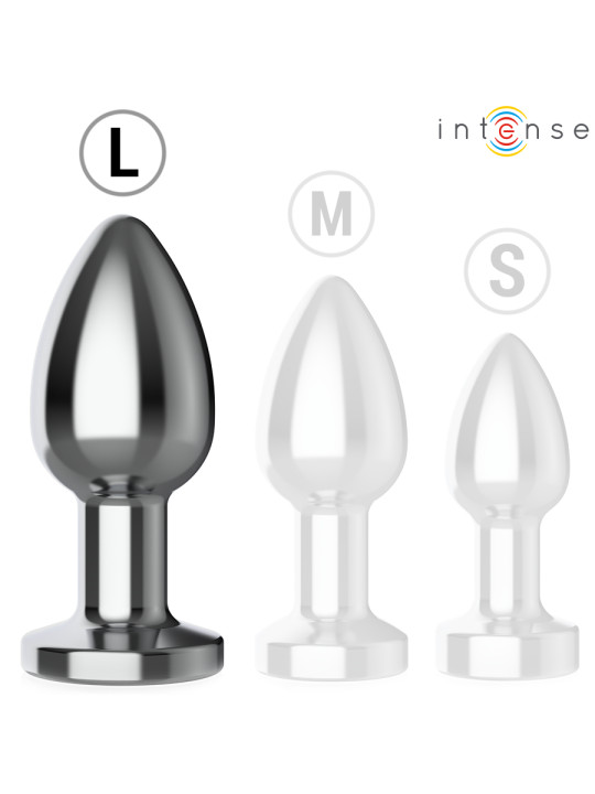 PLUG ANAL VIBRADOR ALUMINIO 10 MODOS CONTROL REMOTO DE LA MARCA INTENSE ANAL TOYS
