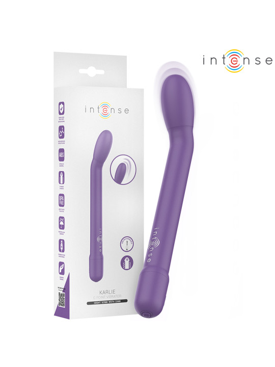 VIBRADOR PUNTO G RECARGABLE 10 MODOS MORADO INTENSO DE LA MARCA INTENSE FUN