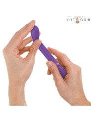 VIBRADOR PUNTO G RECARGABLE 10 MODOS MORADO INTENSO DE LA MARCA INTENSE FUN