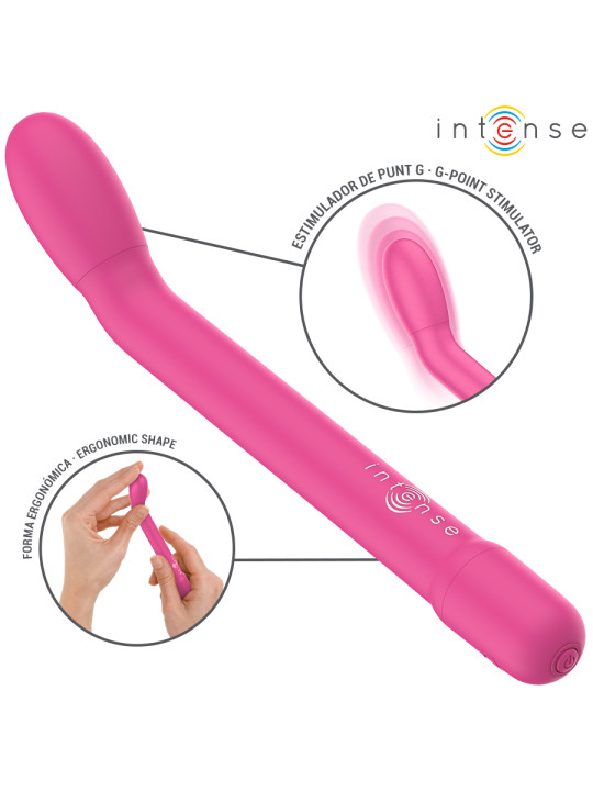 VIBRADOR PUNTO G ROSA 10 MODOS USB RECARGABLE DE LA MARCA INTENSE FUN