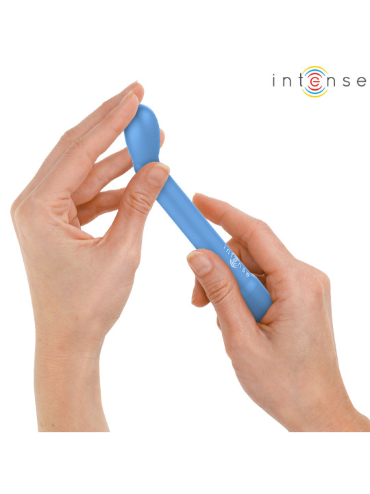 VIBRADOR PUNTO G AZUL 10 MODOS RECARGABLE USB DE LA MARCA INTENSE FUN