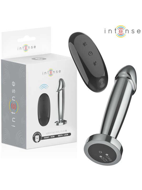 PLUG ANAL VIBRADOR METAL 10 MODOS CONTROL REMOTO WATERPROOF DE LA MARCA INTENSE ANAL TOYS