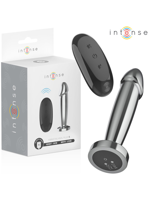 PLUG ANAL VIBRADOR METAL 10 MODOS CONTROL REMOTO WATERPROOF DE LA MARCA INTENSE ANAL TOYS