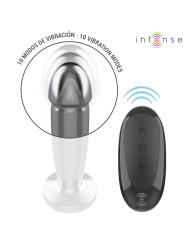 PLUG ANAL VIBRADOR METAL 10 MODOS CONTROL REMOTO WATERPROOF DE LA MARCA INTENSE ANAL TOYS