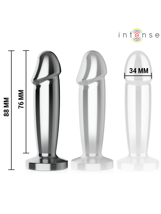 PLUG ANAL VIBRADOR METAL 10 MODOS CONTROL REMOTO WATERPROOF DE LA MARCA INTENSE ANAL TOYS