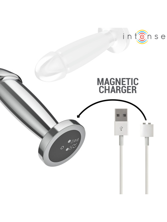 PLUG ANAL VIBRADOR METAL 10 MODOS CONTROL REMOTO WATERPROOF DE LA MARCA INTENSE ANAL TOYS