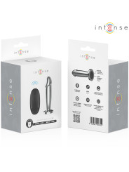 PLUG ANAL VIBRADOR METAL 10 MODOS CONTROL REMOTO WATERPROOF DE LA MARCA INTENSE ANAL TOYS