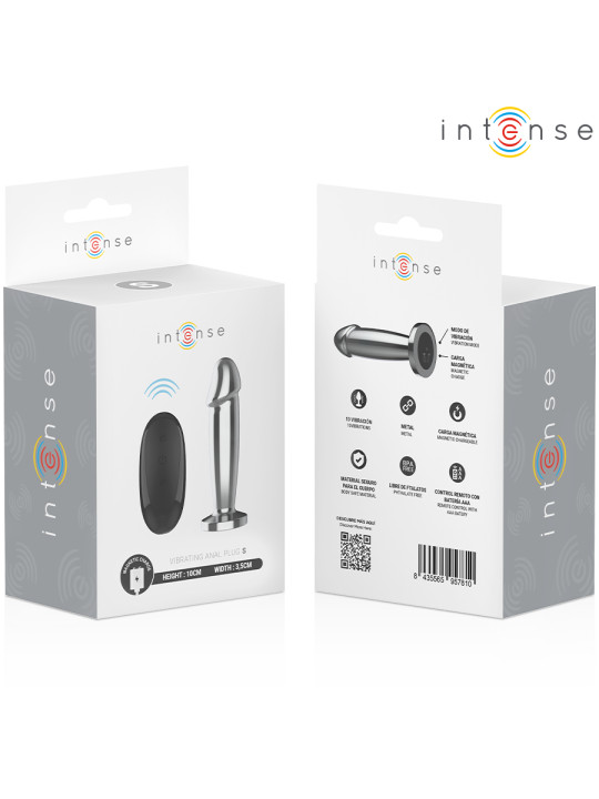 PLUG ANAL VIBRADOR METAL 10 MODOS CONTROL REMOTO WATERPROOF DE LA MARCA INTENSE ANAL TOYS