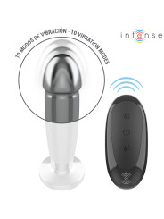 PLUG ANAL VIBRADOR ALUMINIO 10 MODOS CONTROL REMOTO DE LA MARCA INTENSE ANAL TOYS