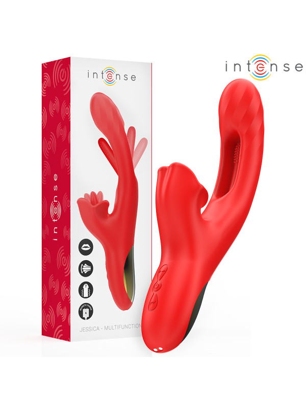 VIBRADOR RABBIT 3 MOTORES ESTIMULACIÓN CLITORIAL Y VAGINAL DE LA MARCA INTENSE FUN