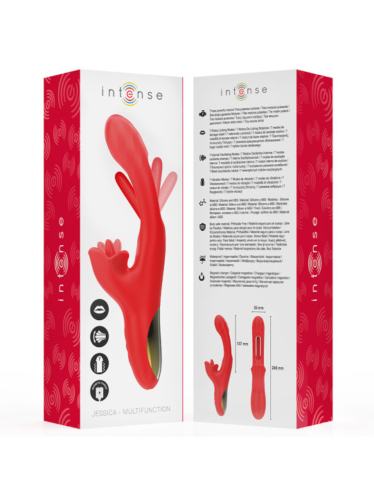 VIBRADOR RABBIT 3 MOTORES ESTIMULACIÓN CLITORIAL Y VAGINAL DE LA MARCA INTENSE FUN