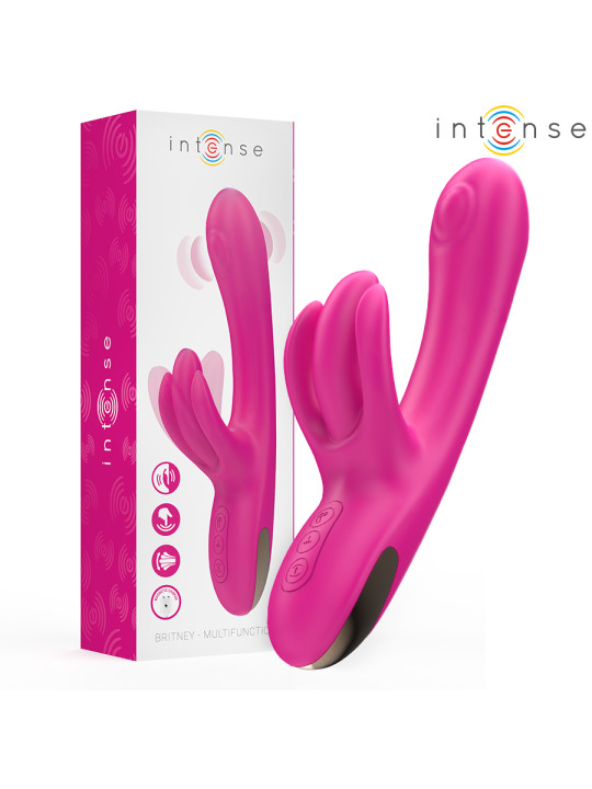 VIBRADOR RABBIT PLACER DUAL 3 MOTORES SILICONA ROSA INTENSE DE LA MARCA INTENSE FUN