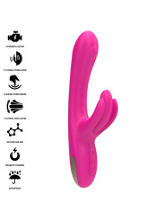 VIBRADOR RABBIT PLACER DUAL 3 MOTORES SILICONA ROSA INTENSE DE LA MARCA INTENSE FUN