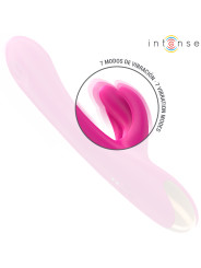 VIBRADOR RABBIT PLACER DUAL 3 MOTORES SILICONA ROSA INTENSE DE LA MARCA INTENSE FUN