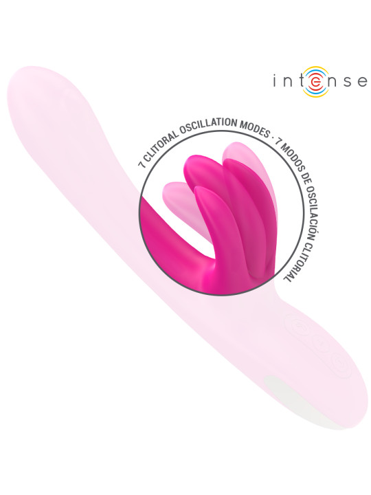 VIBRADOR RABBIT PLACER DUAL 3 MOTORES SILICONA ROSA INTENSE DE LA MARCA INTENSE FUN