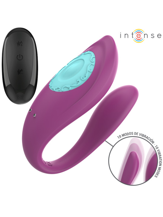 ANNIE VIBRADOR U CONTROL REMOTO PLACER DUAL SILICONA SUAVE DE LA MARCA INTENSE COUPLES TOYS