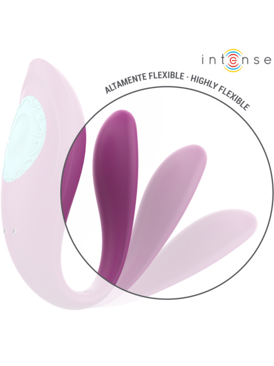 ANNIE VIBRADOR U CONTROL REMOTO PLACER DUAL SILICONA SUAVE DE LA MARCA INTENSE COUPLES TOYS