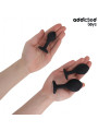 SET 3 PLUGS ANALES SILICONA CON JOYA DECORATIVA DE LA MARCA ADDICTED TOYS