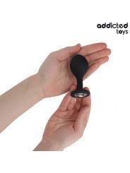 SET 3 PLUGS ANALES SILICONA CON JOYA DECORATIVA DE LA MARCA ADDICTED TOYS