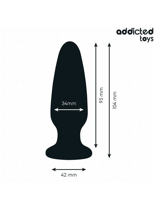 PLUG ANAL SILICONA JOYA TALLA M 10,4 CM ADDICTED TOYS DE LA MARCA ADDICTED TOYS
