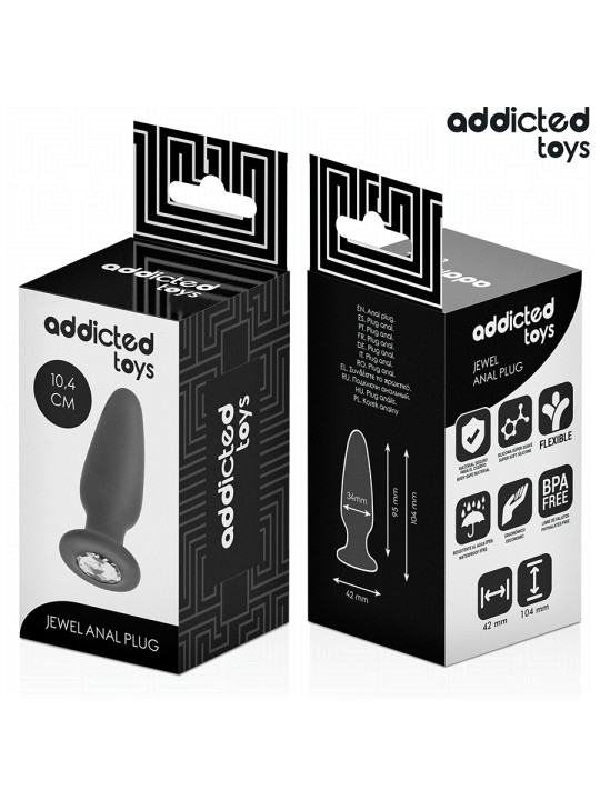 PLUG ANAL SILICONA JOYA TALLA M 10,4 CM ADDICTED TOYS DE LA MARCA ADDICTED TOYS