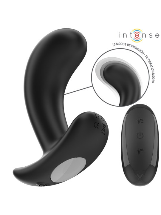 PLUG ANAL CHANDLER VIBRADOR 10 MODOS CONTROL REMOTO NEGRO DE LA MARCA INTENSE ANAL TOYS