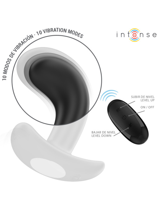 PLUG ANAL CHANDLER VIBRADOR 10 MODOS CONTROL REMOTO NEGRO DE LA MARCA INTENSE ANAL TOYS