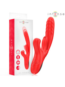 KAROL VIBRADOR MULTIFUNCIÓN EMPUJE SUCCIÓN Y VIBRACIÓN ROJO DE LA MARCA INTENSE FUN