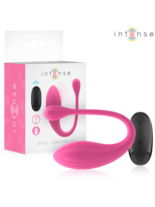 VIBRADOR U DOBLE ESTIMULACIÓN 10 MODOS CONTROL REMOTO ROSA DE LA MARCA INTENSE COUPLES TOYS