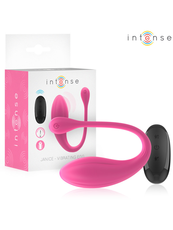 VIBRADOR U DOBLE ESTIMULACIÓN 10 MODOS CONTROL REMOTO ROSA DE LA MARCA INTENSE COUPLES TOYS