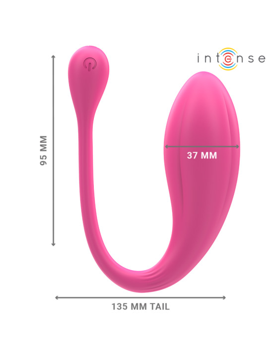 VIBRADOR U DOBLE ESTIMULACIÓN 10 MODOS CONTROL REMOTO ROSA DE LA MARCA INTENSE COUPLES TOYS