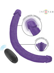 VIBRADOR DOBLE PENETRACIÓN 40CM CONTROL REMOTO 7 MODOS DE LA MARCA INTENSE FUN