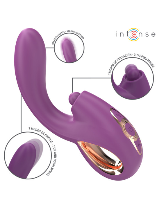 LALI VIBRADOR PUNTO G EMPUJE AUTOMÁTICO 7 MODOS SILICONA DE LA MARCA INTENSE FUN