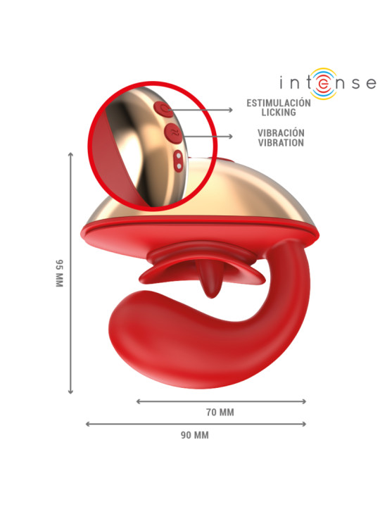 MARIAH VIBRADOR U ESTIMULADOR DUAL 10 MODOS SILICONA DE LA MARCA INTENSE FUN