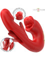 VIBRADOR DOBLE ESTIMULACIÓN SUCCIÓN CLITORIS SILICONA DE LA MARCA INTENSE FUN