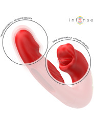 VIBRADOR DOBLE ESTIMULACIÓN SUCCIÓN CLITORIS SILICONA DE LA MARCA INTENSE FUN