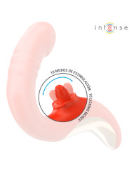 VIBRADOR U DUAL PUNTO G Y CLÍTORIS PAULINA ROJO INTENSE DE LA MARCA INTENSE FUN