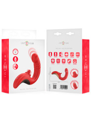 VIBRADOR U DUAL PUNTO G Y CLÍTORIS PAULINA ROJO INTENSE DE LA MARCA INTENSE FUN