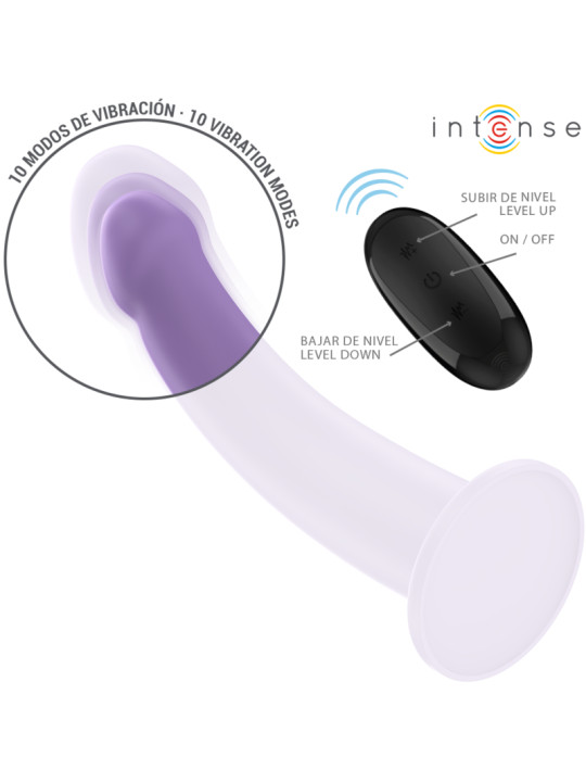 VIBRADOR EDDIE CONTROL REMOTO 10 MODOS SILICONA SEGURA DE LA MARCA INTENSE FUN