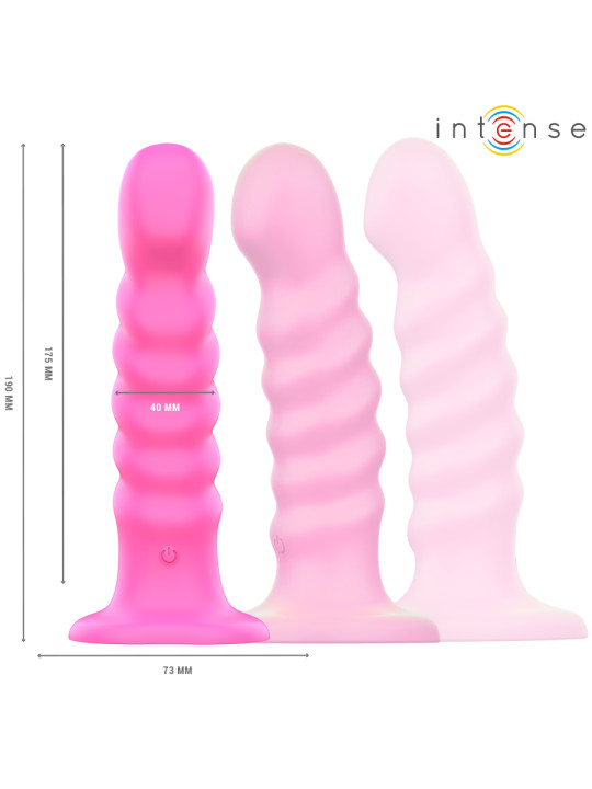 VIBRADOR ESPIRAL CONTROL REMOTO 10 INTENSIDADES SILICONA DE LA MARCA INTENSE FUN