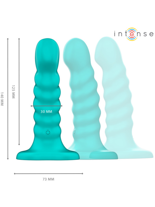 VIBRADOR ESPIRAL CONTROL REMOTO 10 VIBRACIONES AZUL SEXSHOP DE LA MARCA INTENSE FUN