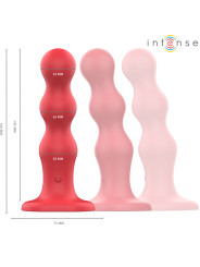 VIBRADOR CON VENTOSA CONTROL REMOTO 10 INTENSIDADES ROJO DE LA MARCA INTENSE FUN