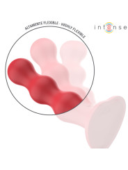 VIBRADOR CON VENTOSA CONTROL REMOTO 10 INTENSIDADES ROJO DE LA MARCA INTENSE FUN