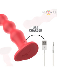 VIBRADOR CON VENTOSA CONTROL REMOTO 10 INTENSIDADES ROJO DE LA MARCA INTENSE FUN
