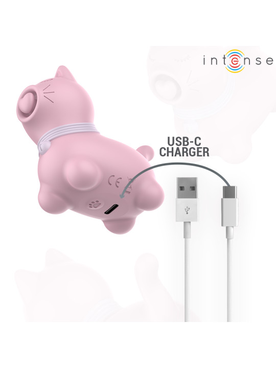 ESTIMULADOR CLITORIS PULSACIONES ROSA INTENSE PUPPY DE LA MARCA INTENSE FUN